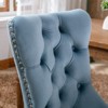 PAGED Classic Velvet Dining Chairs Set of 2 Tufted Upholstered Living Room Chairs with Wood Legs, Nailhead Trim for Living Room - 3 of 4
