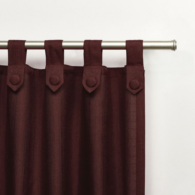 Exclusive Home Loha Linen Tuxedo Tab Top Curtain Panel Pair, 3 of 5