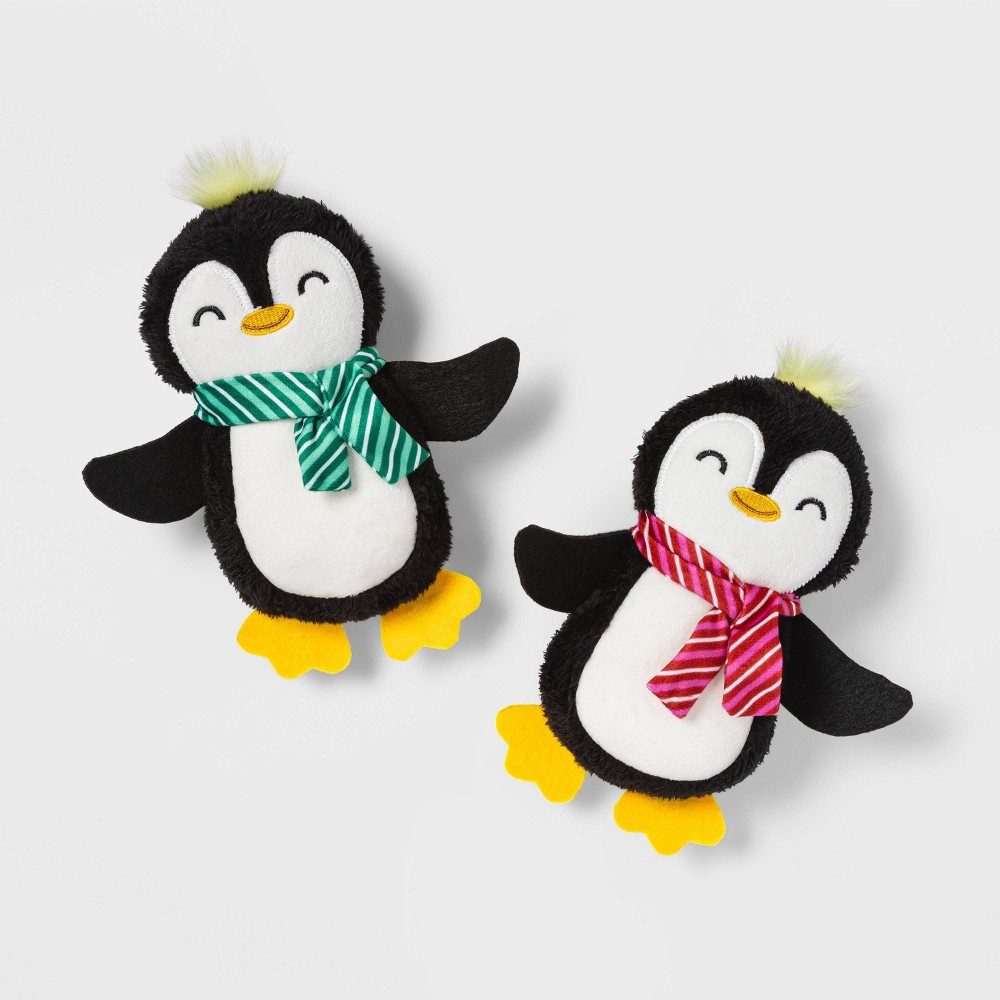 Photos - Dog Toy Penguin Plush  Set - 2pk - Wondershop™