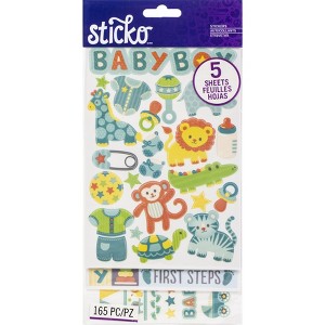 Sticko Themed Flip Pack Stickers - Baby Boy, 165pcs - 1 of 1