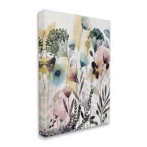 Stupell Industries Wild Florals Opaque Layers Soft Watercolor Pink Blue - 1 of 4
