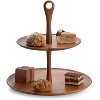 nambe Skye Wood Tiered Dessert Stand - 3 of 3