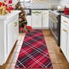 Plaid Area Rug Washable Rug Non Slip Backing Xmas Area Rug Indoor Soft Christmas Area Rug for Living Room Bedroom Nursery - 3 of 4