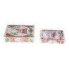 Transpac Wood 11.81 in. Multicolor Christmas Nesting Book Boxes Set of 2 - 2 of 4