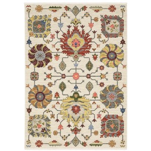 Oriental Weavers Lucca 8111W Ivory/ Multi Indoor Area Rug - 3'3" x 5' - 1 of 4