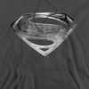 Justice League Movie Superman Symbol Black Suit Adult Pull-Over Hoodie - 2 of 4
