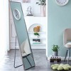 ALEXOUN Solid Wood Frame Floor Mounted Full-length Mirror,Wall Mounted，for Dressing Mirror, Bedroom Home Porch,Clothing Store. - 4 of 4