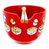 Silver Buffalo Sanrio Gudetama x Nissin Top Ramen 20-Ounce Noodle Bowl and Chopstick Set - image 3 of 4