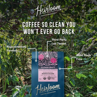 Heirloom Coffee Roasters Bedrock Blend Dark Roast Ground Coffee -12oz