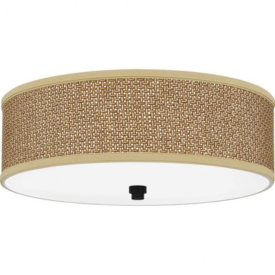 Quoizel Lighting Zen 3 - Light Flush Mount in  Mystic Black