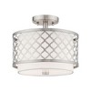 Livex Lighting Arabesque 2 - Light Semi-Flush Mount in  Brushed Nickel - 2 of 4