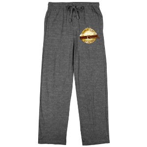 Polar Express Round Trip Token Men's Graphite Heather Sleep Pajama Pants - 1 of 3