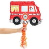 Blue Panda Pull String Fire Truck Pinata for Birthday Party Decorations, Firefighter Party Supplies, Small, 16.5 x 13 x 3 In - 4 of 4