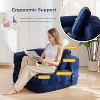 MAXYOYO Folding Sofa Bed, L-Shaped Convertible Sofa Bed with Armrest Foldable Sleeper Sofa - 4 of 4