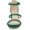Allegra K Women's Open Toe Strappy Chunky Heels Sandals - 2 of 4