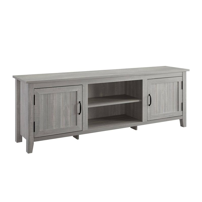 Modern Transitional Wood TV Stand for TVs up to 80" - Saracina Home, 3 of 12