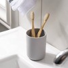 Allure Home Creations New Town Plastic Bathroom Tumbler Gray - 3 of 4