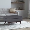 Sapphtopaz Versatile Ottoman with Storage Upholstered Coffee Table with Wood Legs Foot Stool Storage Bench for Living Room, Entryway - 4 of 4