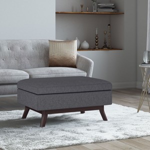 NicBex Faux Leather Storage Ottoman Bench,Upholstered Storage Ottoman with Versatile Use and Safety Hinge,Storage Bench for Living Room,Bedroom - 1 of 4