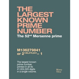 The largest known prime number - 2nd Edition (Paperback) - 1 of 1