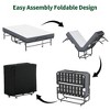 Munora 46"W Extra Wide & Long Folding Bed - Memory Foam Rollaway Guest Bed, Heavy-Duty Metal Frame, Spacious Portable Twin Cot (Black) - 4 of 4