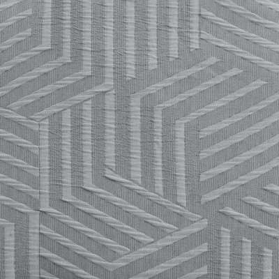 Full/Queen Grey Blue Microfiber Matelasse Jacquard Duvet Cover Set