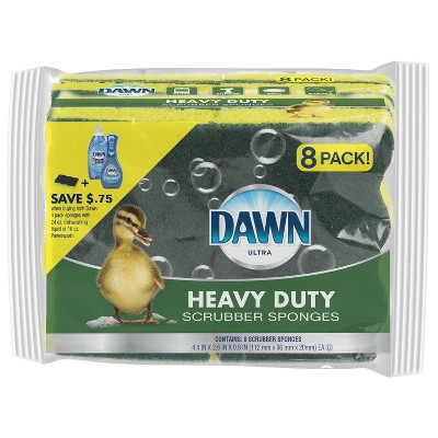 Dawn Heavy Duty Scrubber Sponges - 8ct