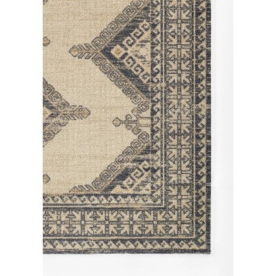Anatolia Charcoal Gray Wool and Synthetic Medallion Rug