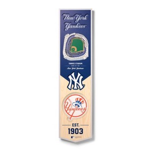 8" x 32" MLB New York Yankees 3D Stadium Banner - 1 of 4