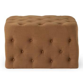 Maven Lane Henry Traditional Ottoman in Fabric Upholstery