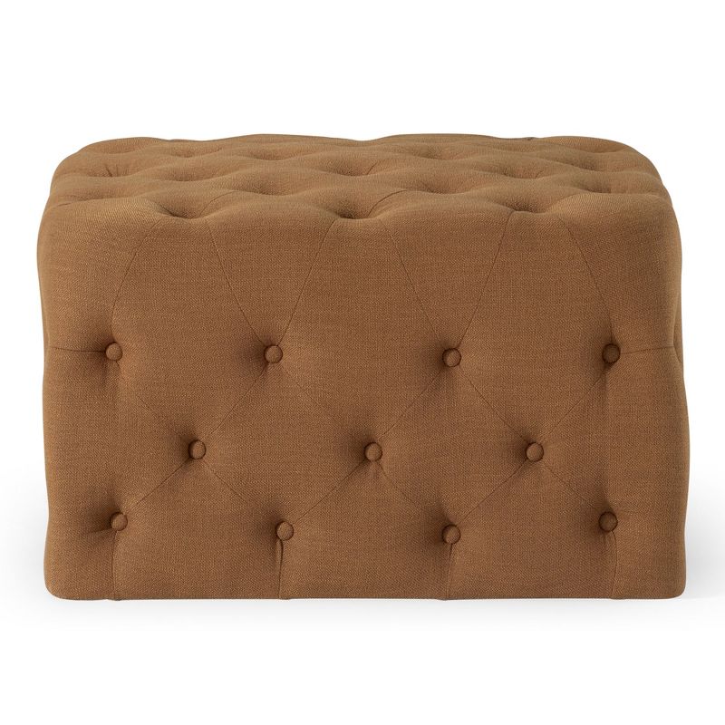 Maven Lane Henry Traditional Ottoman in Fabric Upholstery, 1 of 8