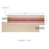 Yuletide Burlap Red Stripe Runner 12x48 - 3 of 3