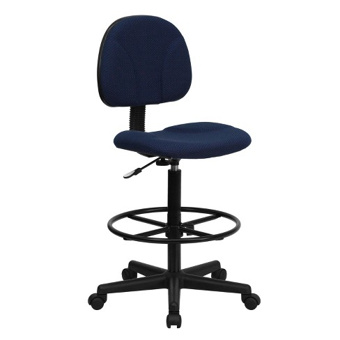 Mesh Drafting Chair Mid Back Office Chair Adjustable Height W/footrest  Armless : Target