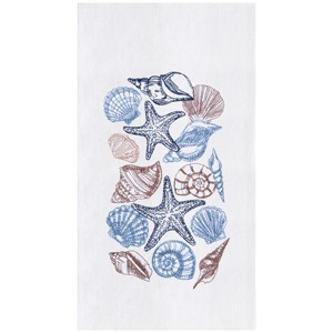 C&F Home Vintage Shells Collection Kitchen and Bathroom Embroidered Hand Towel - 1 of 4