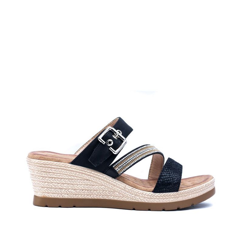 GC Shoes Monica Embellished Comfort Slide Wedge Sandals, 2 of 6