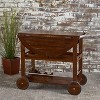 LunaLulinlk BAR CART with Storage, Kitchen Cabinet for Dining Room ,Kitchen - 3 of 4