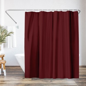 Americanflat 71x74 Solid Colors Shower Curtain - Water Resistant Shower Curtain - Polyester Fabric - 1 of 4