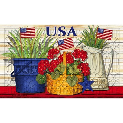 Evergreen Garden USA Embossed Floor Mat