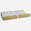 Bacati - Love Black/Gold Kisses/Hugs Changing Pad Cover - 4 of 4