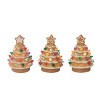 Transpac 13.8 in. Holiday Gingerbread Tree PDQ Set of 12 - image 3 of 4