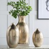KWPZQEB Aluminum Vase, Elegant Flower Vase for Home, Office Decor, Modern Layered Chisel Vase for Wedding Housewarming Gift - 2 of 4