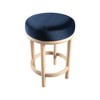 Meridian Furniture,Monette Navy Velvet Counter Stool - 4 of 4
