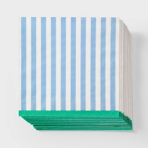 30ct Striped Lunch Napkins - Spritz™ - 1 of 3
