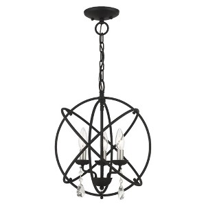 Livex Lighting Aria 3 - Light Chandelier in  Black - 1 of 1