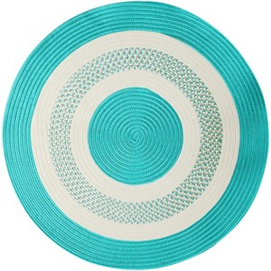Colonial Mills Crescent Rugs, 4' x 4' Round, Teal Green - 1 of 4