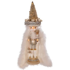 Kurt Adler Hollywood Wooden Nutcracker Collection, Battery-Operated Forest Nest Hat, 18" - 1 of 4