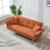 Racxily 70.1" Futon Sofa bed, Convertible Double Sofa Bed With Folding Armrests for Living Rooms and Small Spaces - 3 of 4