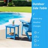 Arceso Adirondack Outdoor Side Table, 2-Tier HDPS Patio End Table Weather Resistant, Morden Side Table for Patio, Pool, Porch - 3 of 4