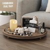 Hub Styler Oval Decorative Wooden Tray - 2 of 4