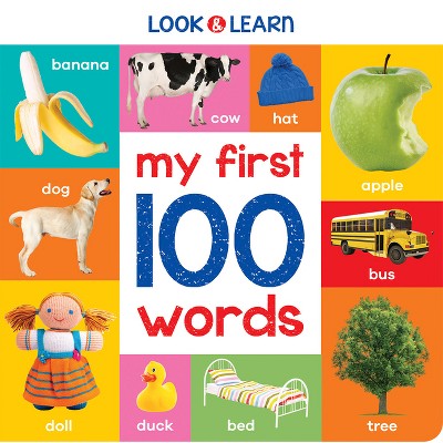 My First 100 Words - (Padded Board Books) by  Nat Lambert (Board Book)